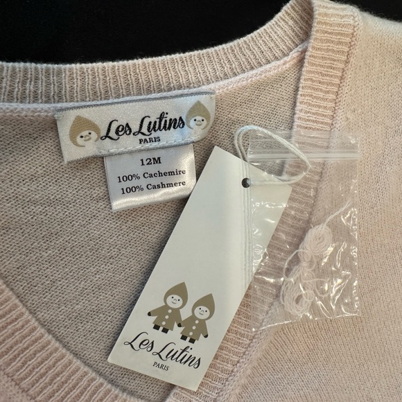 Les lutins light pink 100% cashmere - Picture 3 of 3